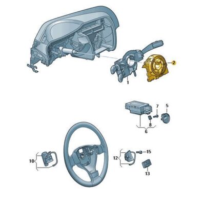 Steuergerät Lenksäulenelektronik VW CC Passat 5K0953569AR