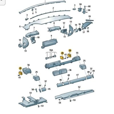 Stellmotor Luftdüse Ausströmer VW Phaeton 3D0820511A