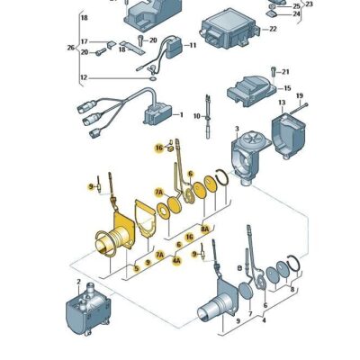 Brennkammereinsatz Audi VW 4H0898919E