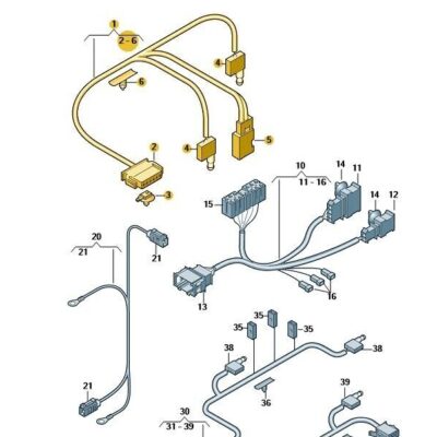 Leitungssatz Kabelbaum für Verdeckverschluss Audi A5 RS5 8F0972387