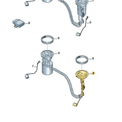 Geber für Kraftstoffvorratsanzeige links Audi VW Tiguan 5N0919673AB