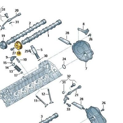 Nockenwellenversteller Einlass 1 Stück Audi R8 RS3 TT 07L109083H