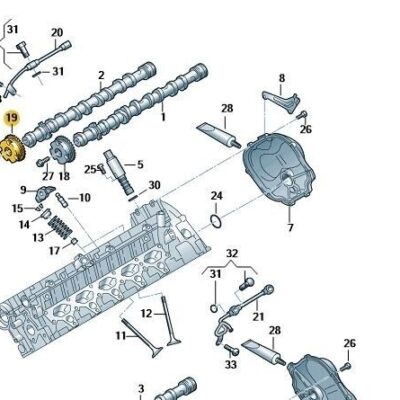 Nockenwellenversteller Auslass 1 Stück Audi R8 RS3 TT 07L109084G