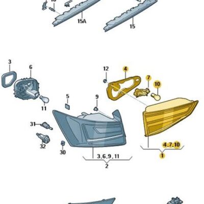LED Schlussleuchte Rückleuchte Rücklicht rechts Seat Ateca 575945308D