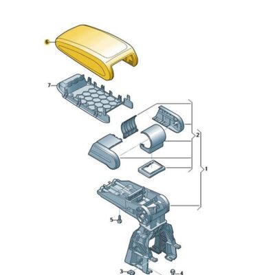 Mittelarmlehne Deckel Mittelkonsole Audi A3 8V0864207G NOH