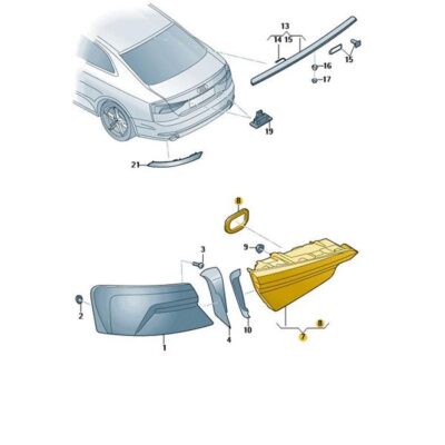 LED Schlussleuchte Rückleuchte Rücklicht links Audi A5 8W6945093R