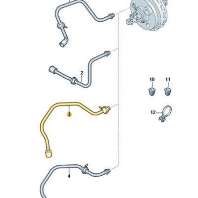 Unterdruckrohr Rückschlagventil VW T5 T6 7E1611931R