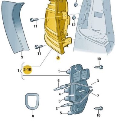 Schlussleuchte Rückleuchte links Skoda Octavia 2013> 5E9945111
