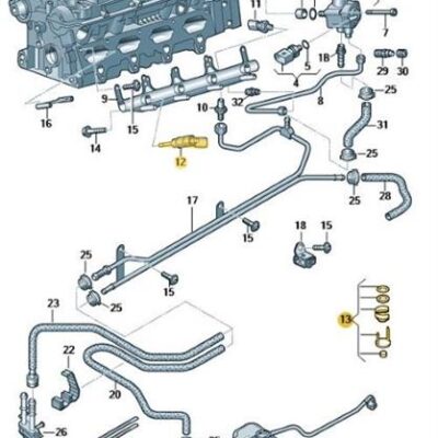 Einspritzventil mit Rep. Satz Audi Seat Skoda VW 06F906036F