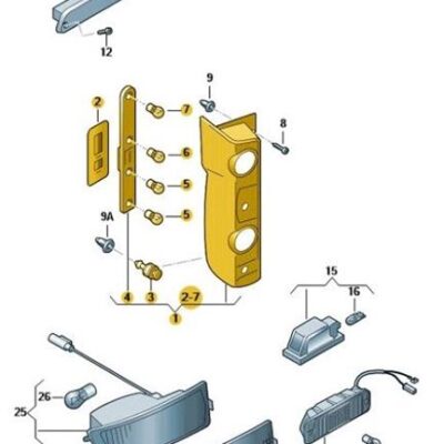 Schlussleuchte Rückleuchte hinten links VW Crafter 2E0945095