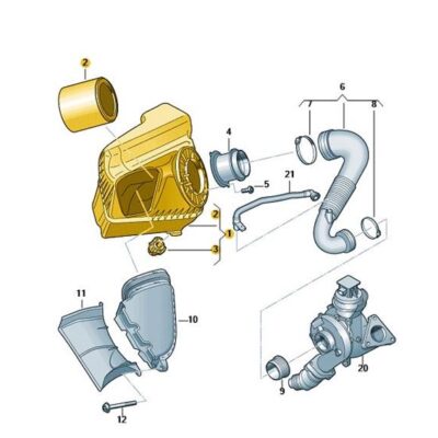 Luftfilter Luftfilterkasten Gehäuse Audi A6 4G0133838R