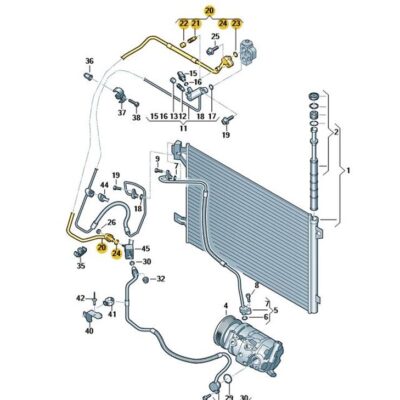 Kältemittelschlauch Klimaleitung VW T6 7E1816743