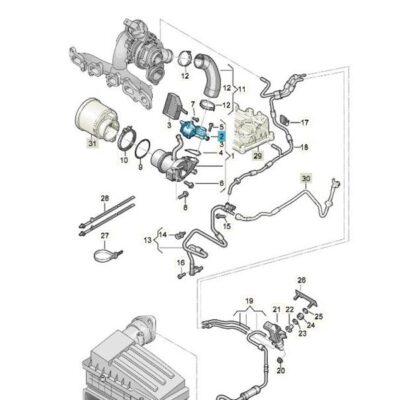 AGR Ventil Abgasrückführungsventil Audi Seat Skoda VW 04L131501M