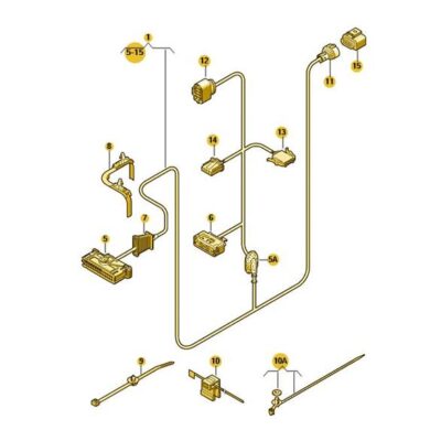 Kabelbaum Leitungssatz Heckklappe links VW Golf 5M0971693AJ