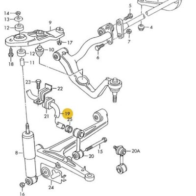 Stabilisator vorn 23,5MM VW T4 701411025G