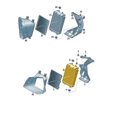 Zusatzkühler Kühlmittel Wasserkühler Audi A3 8Y0121212
