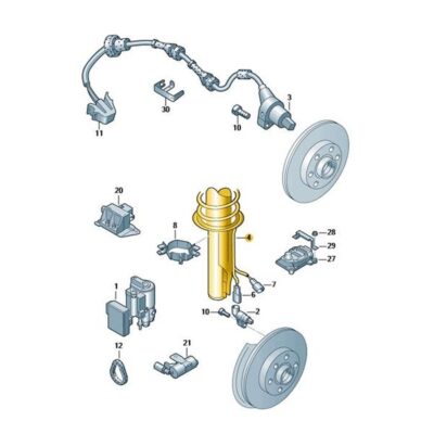 Leitungssatz Kabelbaum ABS Sensor Skoda Fabia Roomster 5J0927903C