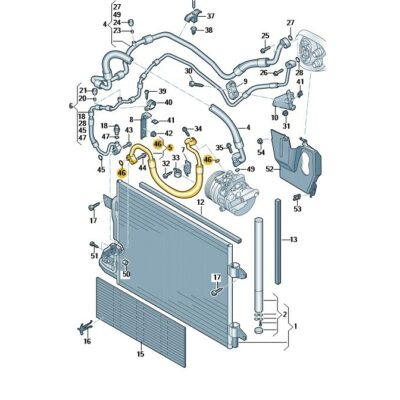 Kältemittelschlauch Audi Seat Skoda VW 1K0820721BD