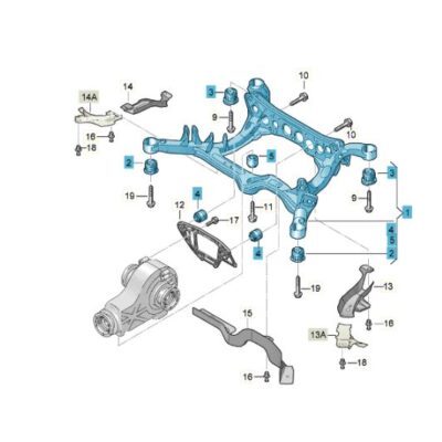 Rahmen Hinterachse Achsträger Quattro Audi Q5 8R0505235N