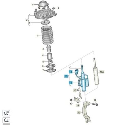 Stossdämpfer vorn links Audi RS6 RS7 4G0412019B