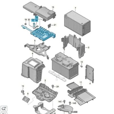 Sicherungsträger mit Leitung VW 1J0937617D