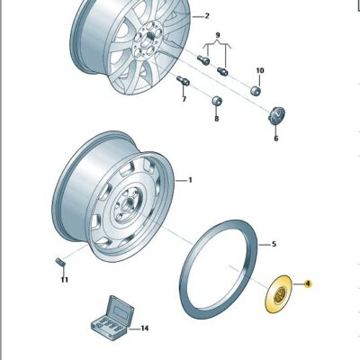Nabendeckel Radkappen Radzierkappen VW Beetle 5C0601149D QZQ