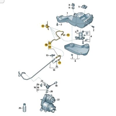 Förderleitung für Reduktionsmittel Alhambra VW Sharan 7N0131983F