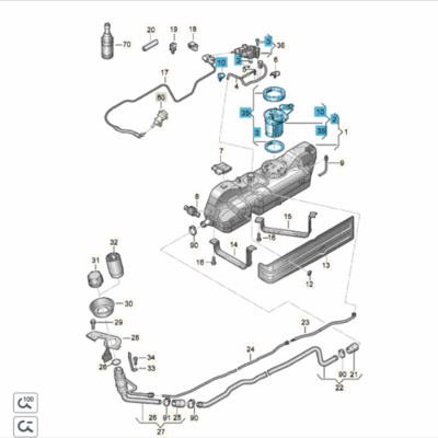 Reparatursatz AdBlue Heizelement VW Crafter 2006>2016 2E0198970B