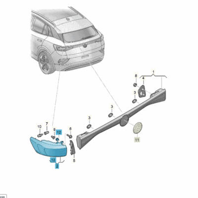 LED Schlussleuchte Rückleuchte rechts VW ID.4 ID.5 11A945208A