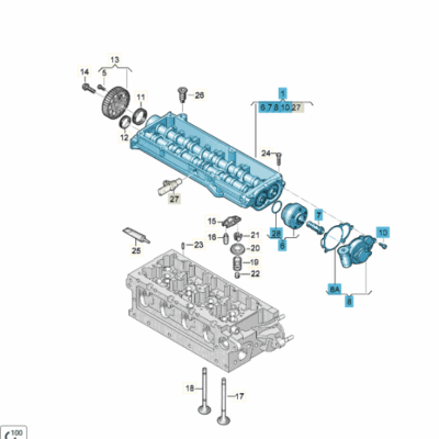 Nockenwellenmodul Audi A3 Seat Leon Octavia VW Golf 04L103044L