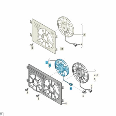 Kühlerlüfter Lüfter Gebläse Seat Alhambra VW Sharan 7N0959455N
