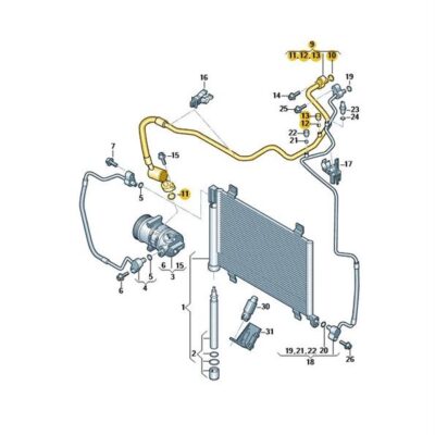 Klimaleitung Klimaschlauch Seat Mii Skoda Citigo VW UP 1S0816743