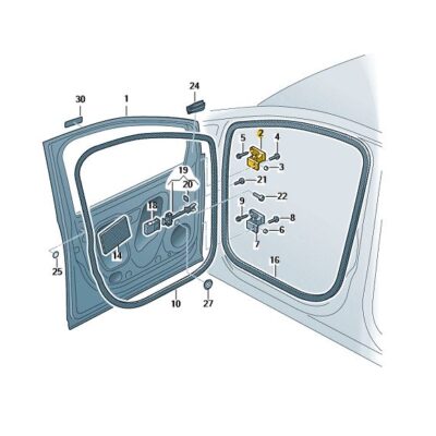 Türscharnier Scharnier Tür links Seat Alhambra 7N0831401C