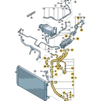 Kühlmittelschlauch Audi Seat Skoda VW 3Q0121049AA