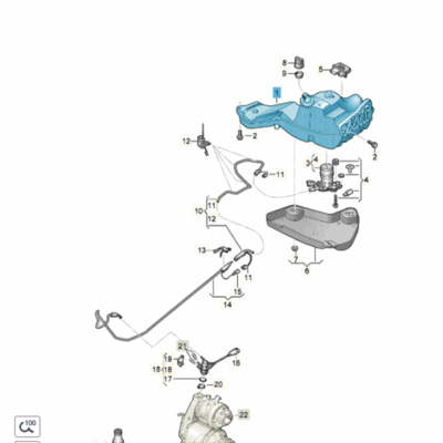 Reduktionsmitteltank Seat Alhambra VW Sharan 7N0131877J
