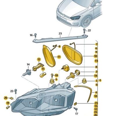 Scheinwerfer vorne rechts VW Golf Sportsvan 517941006D