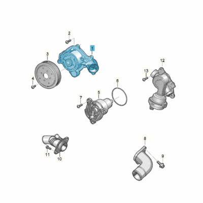 Kühlmittelpumpe Audi A4 A5 A6 A7 A8 Q5 Q7 Q8 06M121013G