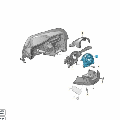 Wickelfeder mit Lenksäulenelektronik A4 A5 8R0953568M