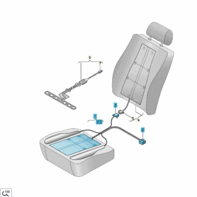 Sitz Heizung Heizelement Heizmatte vorne Audi A3 8V0963555