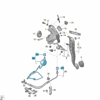 Druckrohr Rohr Kupplung VW T6 7E1721478B