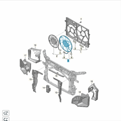 Kühlerlüfter Audi Seat Skoda VW 5Q0959455BJ
