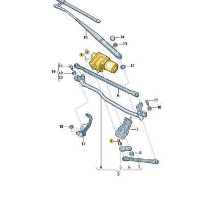 Wischermotor Audi A3 8P1955119F