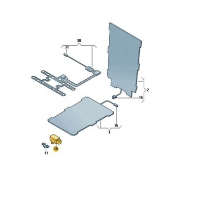 Steuergerät für Sitzheizung Seat Skoda VW 6R0959772A