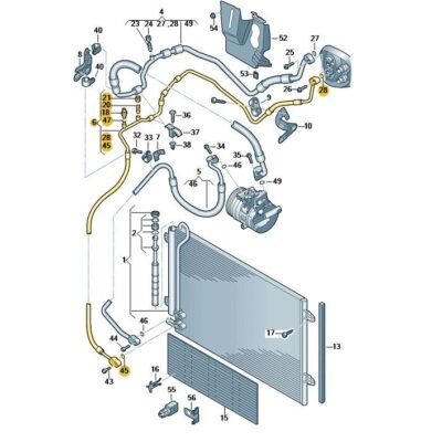 Kältemittelschlauch Klimaleitung VW Passat 3C0820741AH