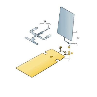 Sitz Heizung Heizelement Heizmatte vorn VW Touran 5TA963555