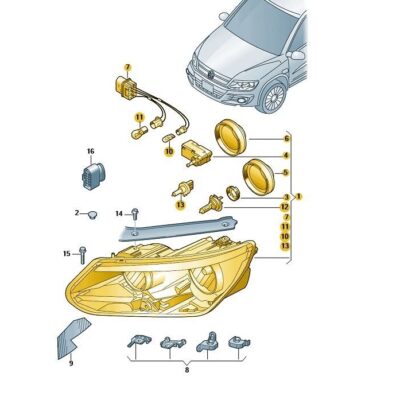 Scheinwerfer vorne links VW Tiguan 5N1941005C