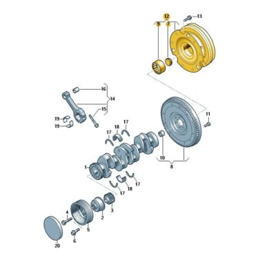 Schwungrad Schwungscheibe Audi A4 A6 Q5 0CS105266L