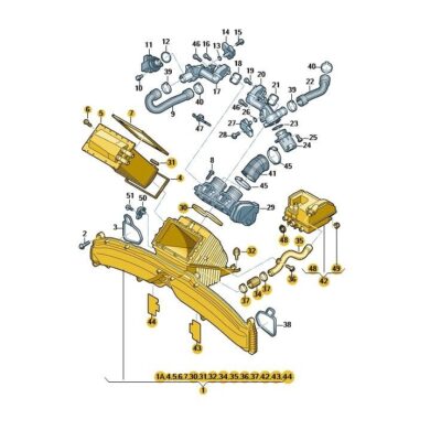 Luftführung für Ladeluftkühler Audi A6 A7 A8 RS6 RS7 079145581T