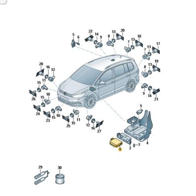 Steuergerät für Einparkhilfe Audi Seat Skoda VW 5QA919294E