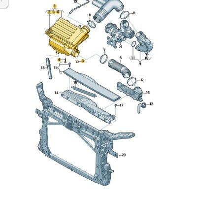 Luftfilter Luftfilterkasten Gehäuse Audi Seat Skoda VW 04E129611AK